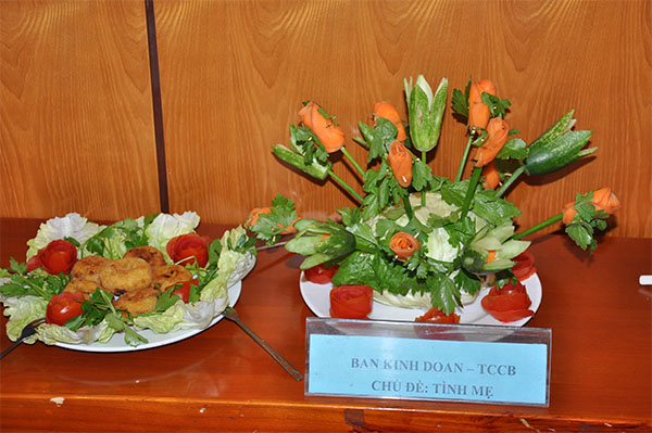 Cuộc thi "Nấu ăn và Cắm hoa" chào mừng ngày quốc tế phụ nữ 8/3-2